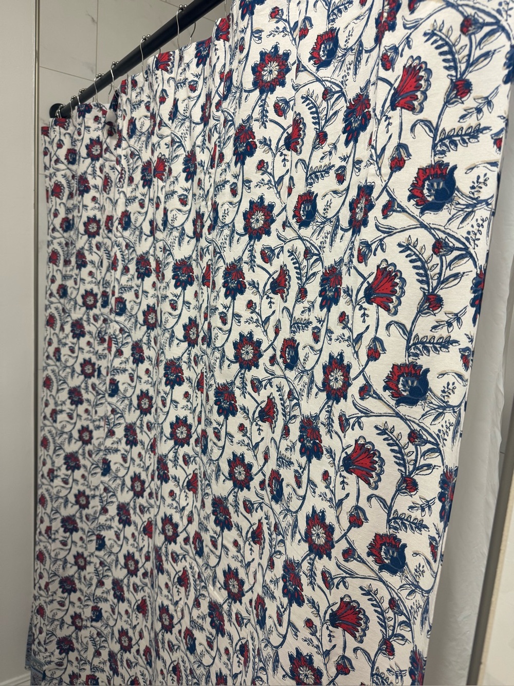 Shower Curtain with Subtle Pattern - Picture 5 of 6